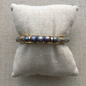 Stella & Dot Elise Pearl Cuff Peacock Pearls